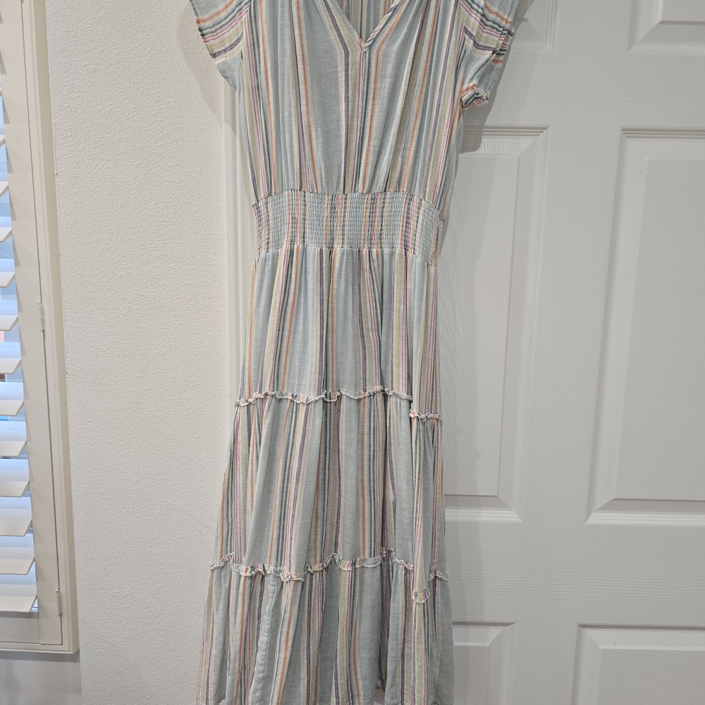 Rails Pastel Striped Maxi Dress